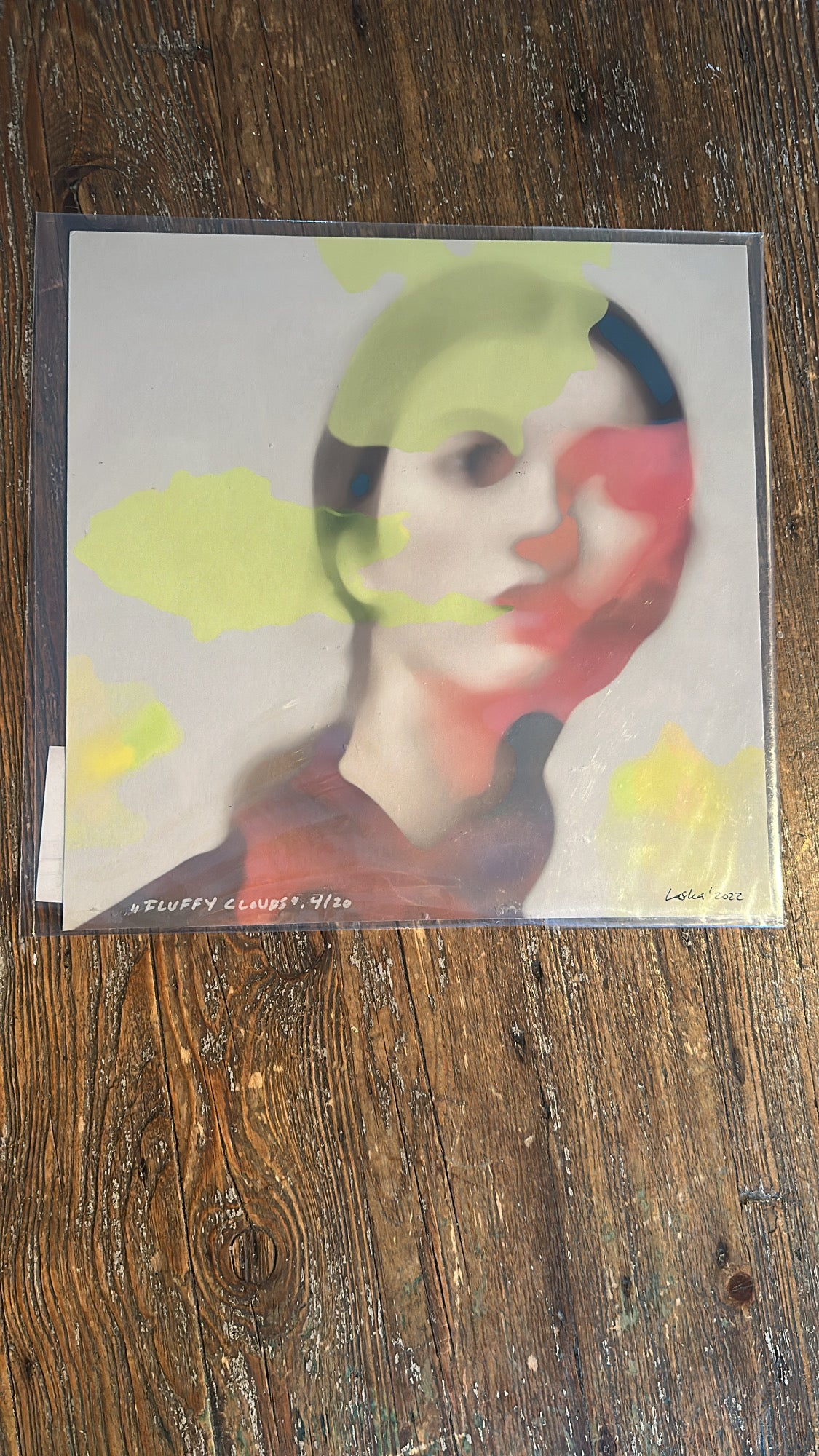 "Fluffy clouds", 30 x 30 cm