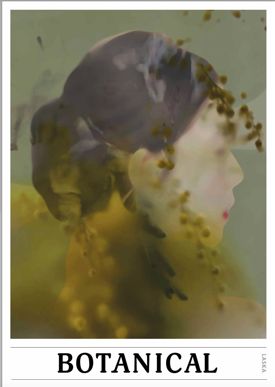 BOTANICAL NO 3, kunstplakat, Artposter, portrett, abstrakt