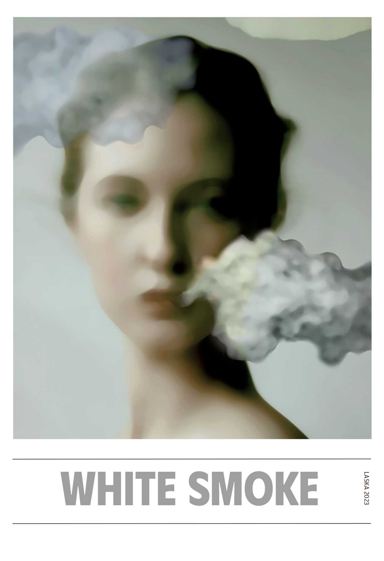 White smoke Plakat