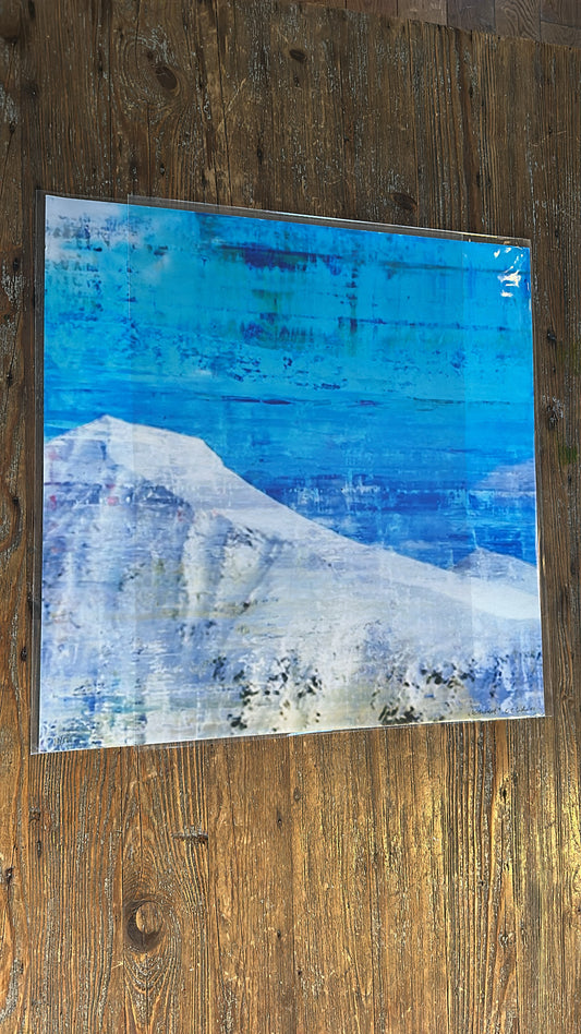 "Blue mountain", Str 50 x 50 cm