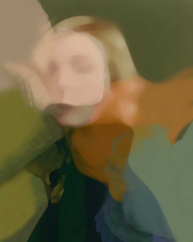 BLACK FROCK, Håndkolorert DGA, Tørpastell