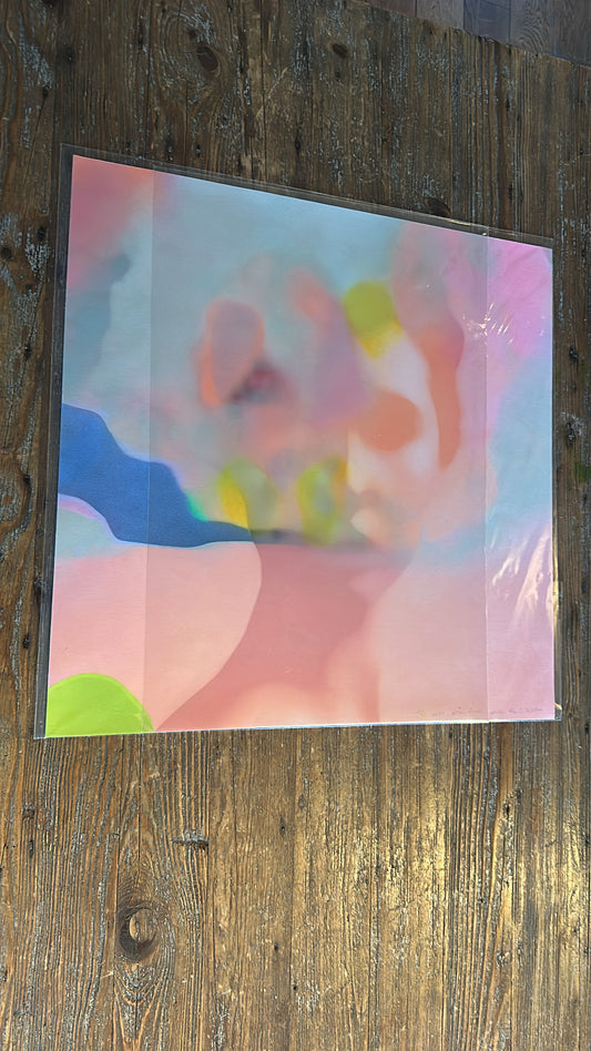 "Blue smoke_Pink", Str 50 x 50 cm