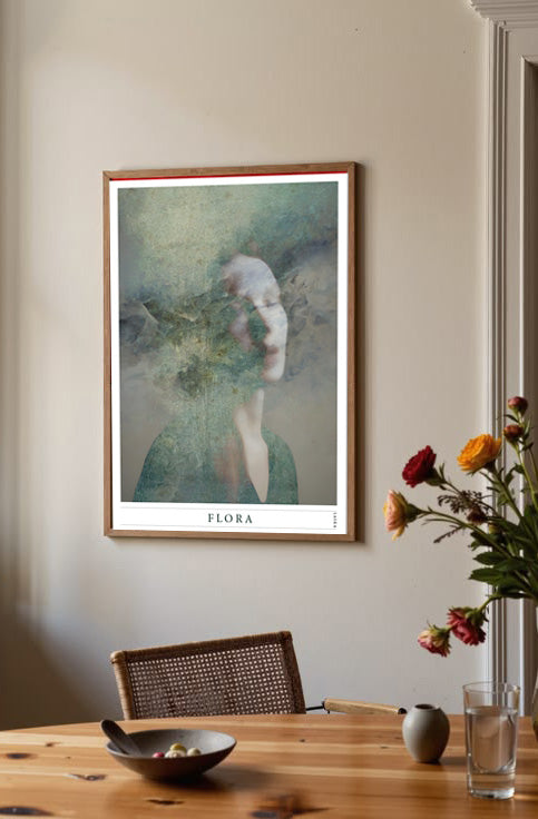 FLORA, NYTT MOTIV, poster, plakat, portrett