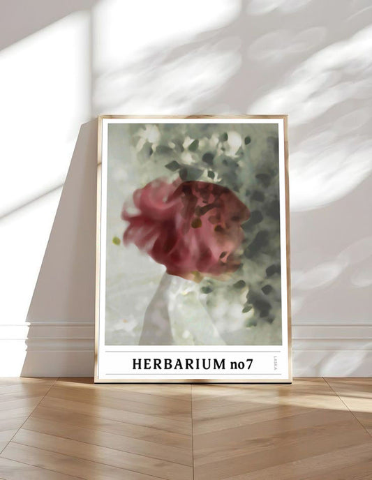 HERBARIUM no7, kunstplakat, Artposter, portrett, abstrakt