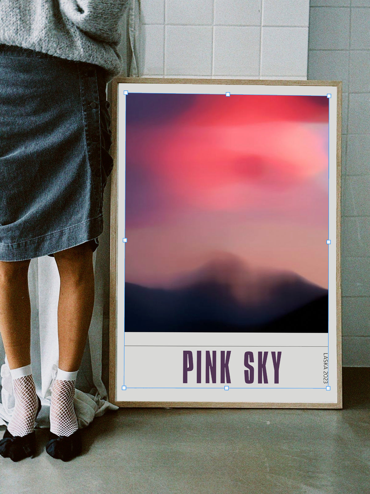PINK SKY,  kunstplakat, Artposter,Nature, abstrakt